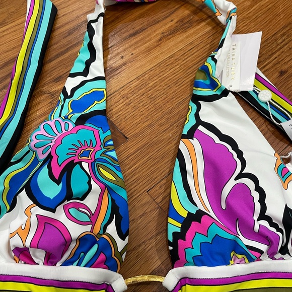 Trina Turk Mandalay Printed Halter Bikini Top & Mandalay Printed Bikini Bottom - Picture 4 of 6